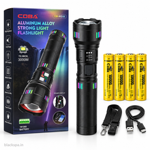 COBA CB-W518 Rechargeable LED Flashlight