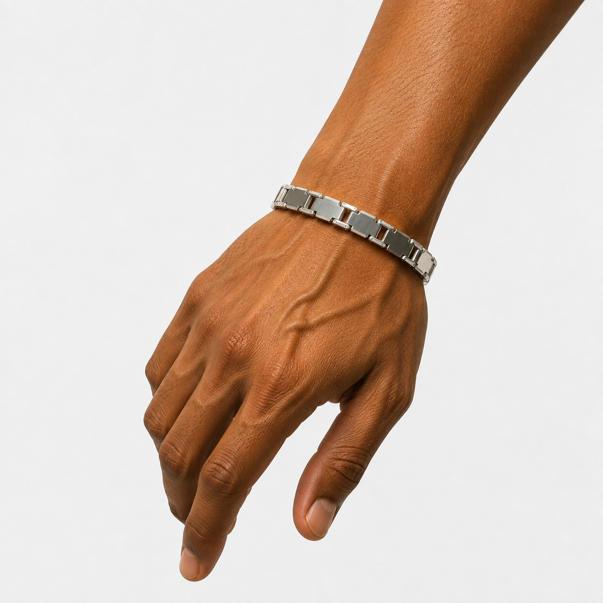 Men Silver Chain Large A