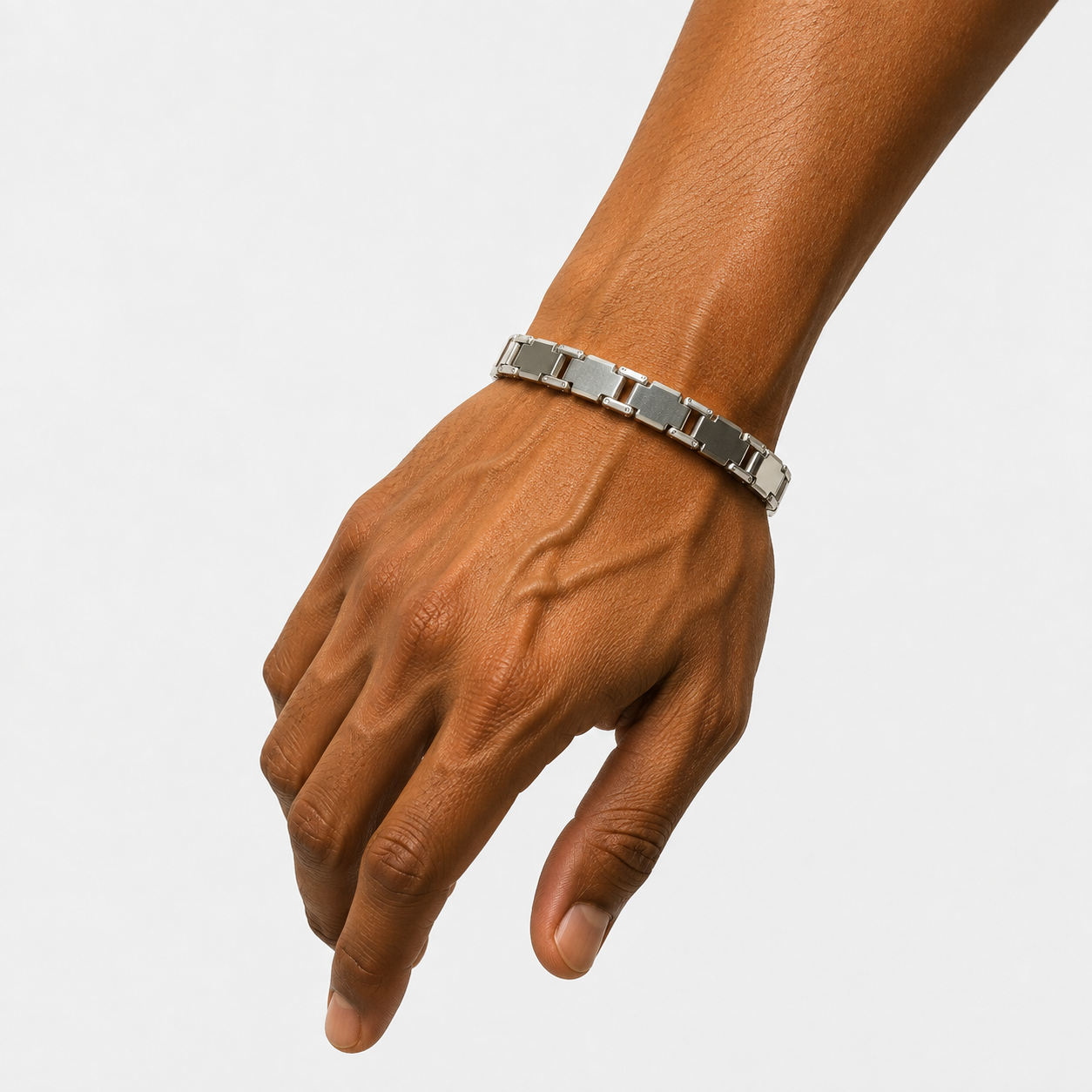Men Silver Chain Large A