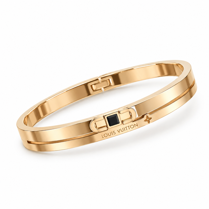 Gold Black Accent Bracelet