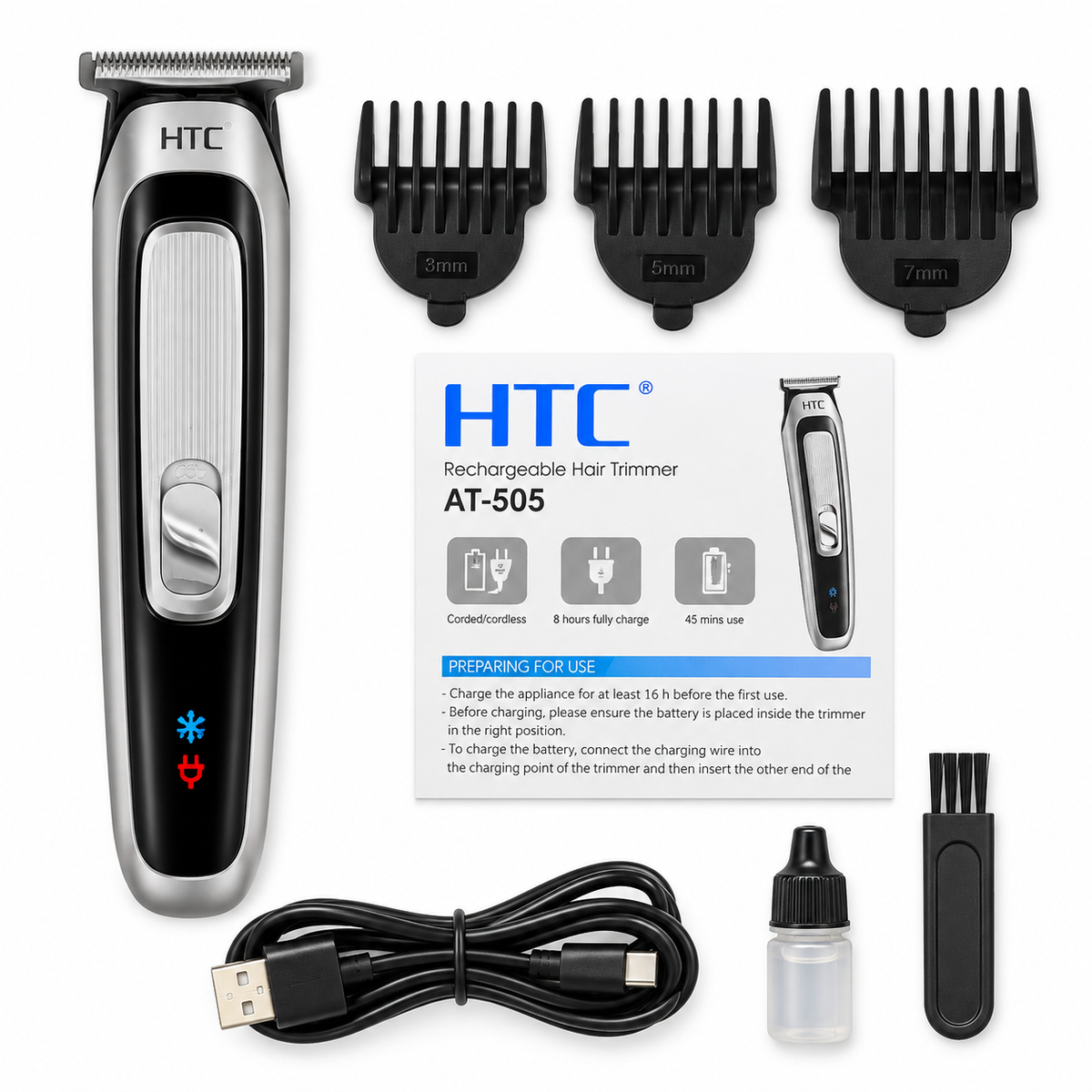 HTC AT-505 Rechargeable Hair Trimmer