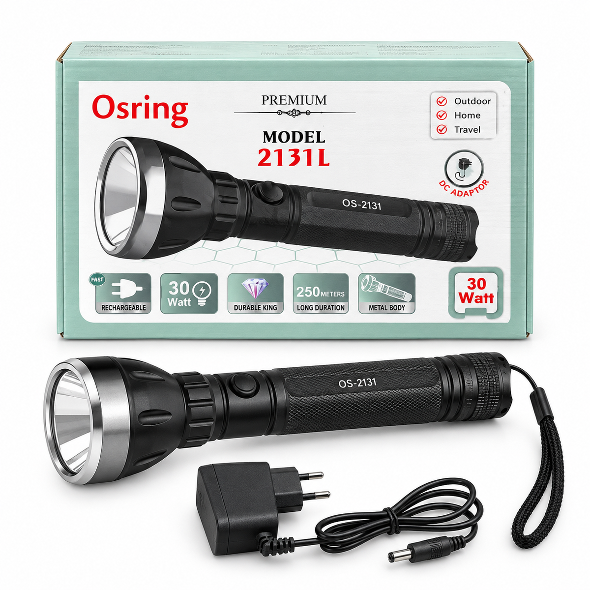 Osring Premium 2131L Rechargeable Flashlight