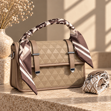 Elegant Women’s Handbag with Scarf